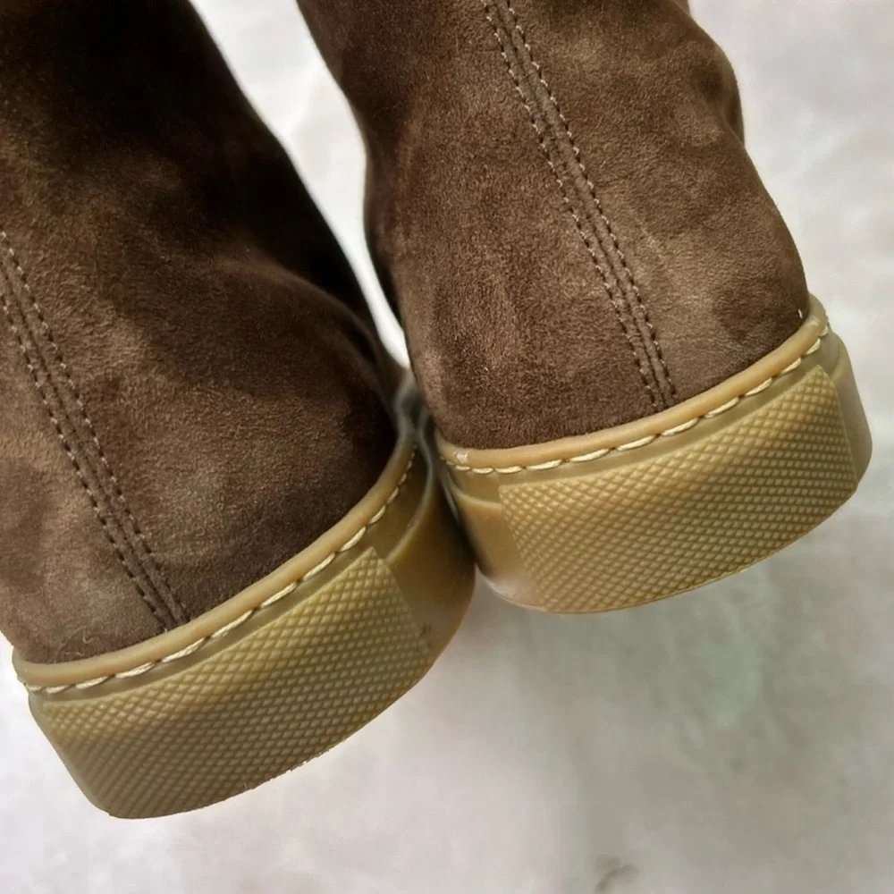 Tamara Mellon Suede Slouch Boots Size 9 Monday Morning Sauvage Brown Tall EUC